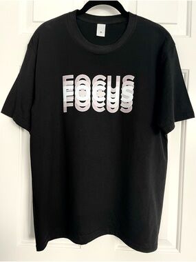 Black 'FOCUS' Graphic Tee